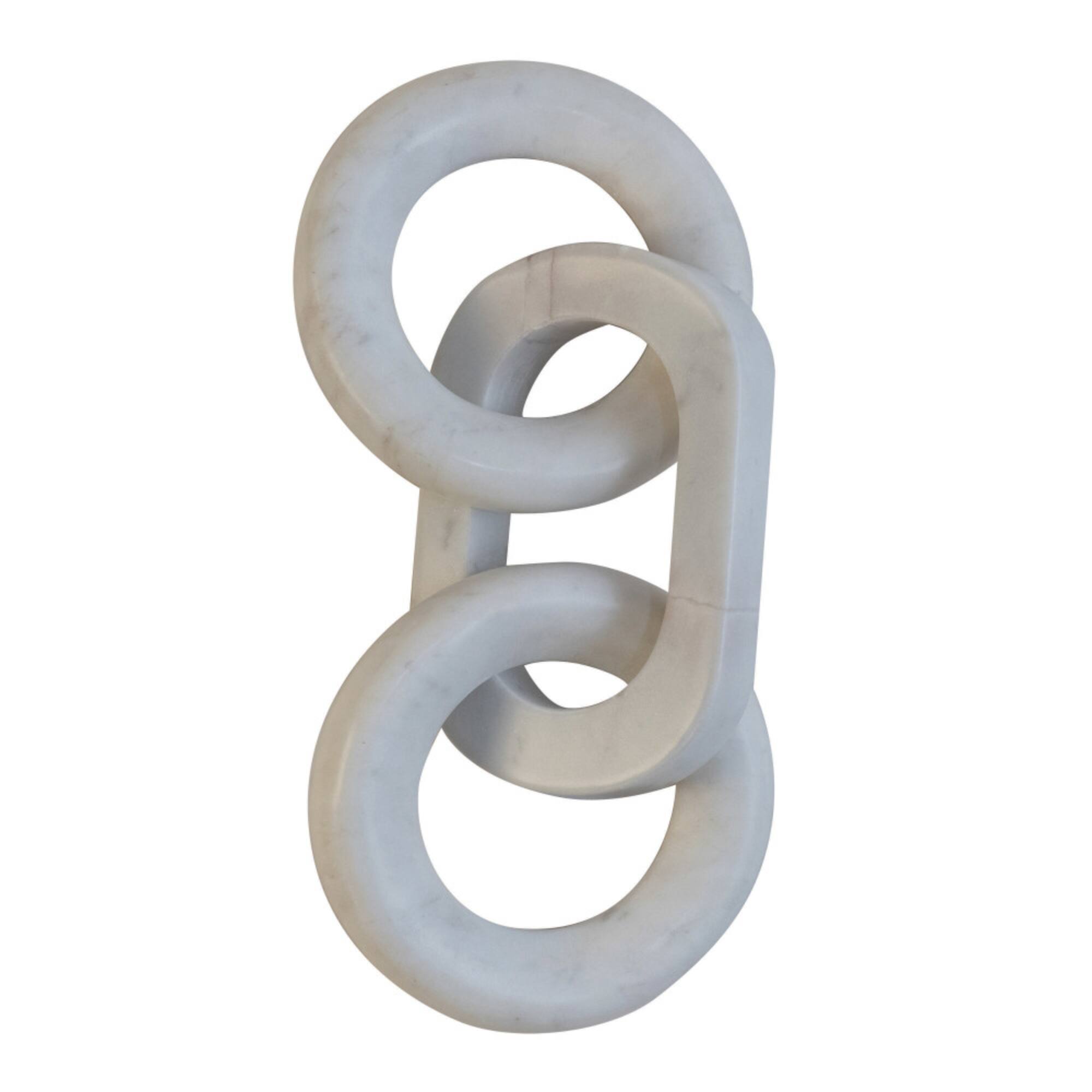 Hello Honey® 11" White Marble Chain Décor